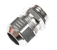 a100009 SES Sterling A1 Series Metallic Nickel Plated Brass Cable Gland, PG9 Thread, 6mm min., 10.5mm max., IP68