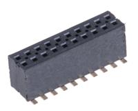 fle-110-01-g-dv Samtec FLE Series Straight Surface Mount PCB Socket, 20-Contact, 2-Row, 1.27mm Pitch, SMT Termination