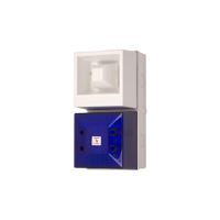 245258 Clifford & Snell YL40 Series Blue Sounder Beacon, 230 V ac, IP65, Base-mounted, 108dB at 1 Metre