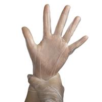 skg00450a Skytec SKG Clear Powder-Free Nitrile Disposable Gloves, Size L, 10 per Pack