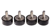 171-2638 RS PRO M10 Anti Vibration Mount, Male Buffer Foot with 126.4kg Compression Load