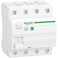 r9r22440 Schneider Electric R9R RCCB, 40A, 4 Pole, 30mA, Type A, 400V ac