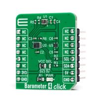 mikroe-4868 MikroElektronika Barometer 4 Click Add On Board for ICP-10111 MikroBus