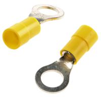 613-9306 RS PRO Insulated Ring Terminal, M7 Stud Size, 4mm² to 6mm² Wire Size, Yellow