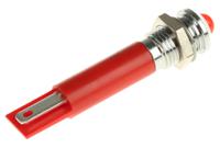 211-241 RS PRO Red Panel Mount Indicator, 12V dc, 8mm Mounting Hole Size, Solder Tab Termination