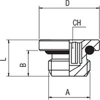 176-1050 RS PRO G 3/8 Male NBR Plug Fitting