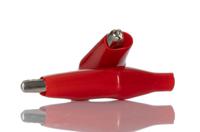 483-843 RS PRO Crocodile Clip, Nickel-Plated Steel Contact, 5A, Red