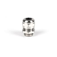 210-0617 RS PRO Metallic Nickel Plated Brass Cable Gland, PG9 Thread, 4mm min., 8mm max., IP68