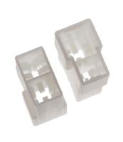 180908 TE Connectivity, FASTIN-FASTON .250 2 Way Glass Fibre Reinforced Nylon Crimp Terminal Housing, 6.35mm Tab Size, Natural
