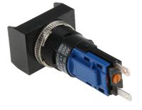 501015-600 Saia-Burgess Push Button Switch, Momentary, Panel Mount, 16.2mm Cutout, SPDT, 250V ac, IP67