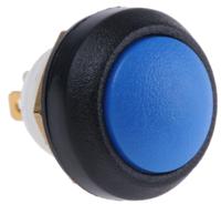 48-2-rb-n-bl-b ITW Switches 48 Series Miniature Push Button Switch, Latching, Panel Mount, 13.6mm Cutout, SPST, Clear LED, 48V dc, IP67