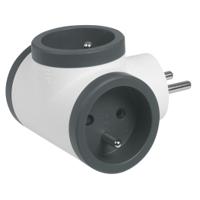 049435 Legrand French / German Multi Outlet Plug, 16A, Plug-In