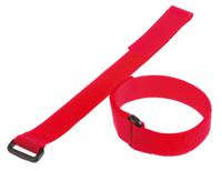 299-0876 Thomas & Betts Cable Ties, Hook and Loop, 304.8mm x 19.1 mm, Red Nylon, Pk-10