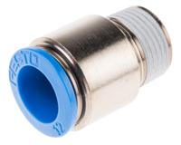 qs-38-12-i Festo QS Series Straight Threaded Adaptor, R 3/8 Male to Push In 12 mm, Threaded-to-Tube Connection Style, 153020