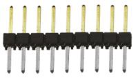 tsw-109-08-l-s Samtec TSW Series Straight Through Hole Pin Header, 9 Contact(s), 2.54 mm Pitch, 1 Row, Unshrouded