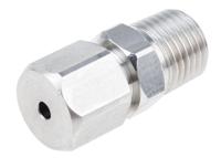 123-5568 RS PRO 1/4 NPT Compression Fitting for Use with Thermocouple or PRT Probe, 3mm Probe, RoHS Compliant Standard