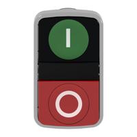 zb4bl7341 Schneider Electric Harmony XB4 Series Green, Red Momentary Push Button Head, 22mm Cutout, IP67, IP69K