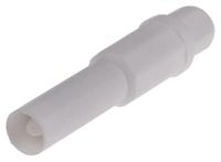 454-312 RS PRO White Male Banana Plug, 4 mm Connector, Solder Termination, 10A, 1000V, Tin Plating