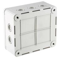 12105g WISKA Combi Series Grey Polypropylene Junction Box, IP66, IP67, 160 x 140 x 81mm