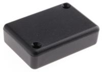 1551fbk Hammond 1551 Series Black ABS Enclosure, IP54, Flanged, Black Lid, 50 x 35 x 15mm