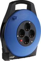 768-4444 RS PRO 10m 4 Socket Type F - German Schuko Cable Reel Semi-enclosed Reel, 230 V ac