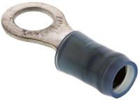 130090 TE Connectivity, PIDG Insulated Ring Terminal, M5 Stud Size, 1mm² to 2.6mm² Wire Size, Blue