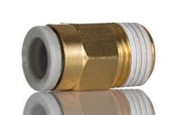 kq2h06-01as SMC Pneumatic Straight Threaded-to-Tube Adapter, R 1/8 Male, Push In 6 mm