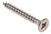 797-6238 RS PRO Pozidriv Countersunk Stainless Steel Wood Screw, A2 304, 5mm Thread, 40mm Length