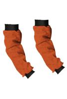 e4754-004 EDC PROTECTION E4754 Orange Reusable Leather Arm Protector for Healthcare Environments, Industrial, Manufacturing,