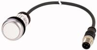 181613-c22-dr-w-k10-p3 Eaton C22 Series Push Button, Panel Mount, 22mm Cutout, SPST, IP67, IP69K