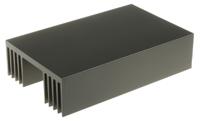 789-8576 RS PRO Heatsink, Universal Rectangular Alu, 0.59°C/W, 200 x 125 x 50mm