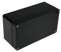 144-4457 RS PRO Black Glass Fibre Reinforced Polyester Junction Box, IP66, ATEX, IECEx, 220 x 120 x 90mm