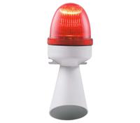 199-9742 RS PRO Red Buzzer Beacon, 12 V dc, Base Mount