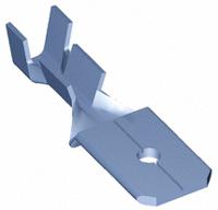 42475-4 TE Connectivity FASTON .250 Uninsulated Male Spade Connector, Tab, 6.35 x 0.81mm Tab Size, 0.3mm² to 0.8mm²