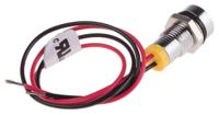 723-9315 RS PRO Yellow Panel Mount Indicator, 2V dc, 8mm Mounting Hole Size, Lead Wires Termination, IP67