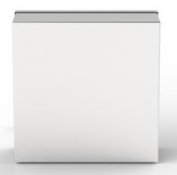 121-9698 RS PRO 304 Stainless Steel Satin Square Adaptable Enclosure Box, 220mm x 220mm x 85mm