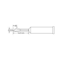 gt6-kn0025s Metcal GT6-KN0025S 2.5 x 16 mm Knife Soldering Iron Tip for use with Soldering Iron