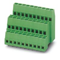 1724026 Phoenix Contact 5/ 3-5, 08, MK3DS 1 Series PCB Terminal Block, 27-Contact, 6.35mm Pitch, Solder Mount, 3-Row, Screw