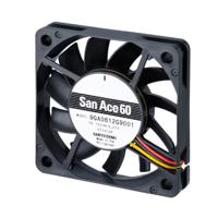9ga0612g9001 Sanyo Denki San Ace 9GA Series Axial Fan, 12 V dc, DC Operation, 37m³/h, 3.24W, 270mA Max, 60 x 60 x 10mm