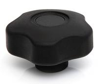 188-3443 RS PRO Black Multiple Lobes Clamping Knob, M6, Threaded Through Hole