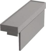 cnmb2tgs CAMDENBOSS Polycarbonate Terminal Cover, 20mm H, 14mm W, 36mm L for Use with CNMB DIN Rail Enclosure