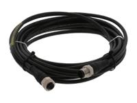 1200668821 Molex Male 4 way M12 Micro Change to Female 4 way M12 Micro Change Cordset, 5 m