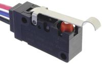 d2vw-01l3-1mdchn Omron Simulated Roller Lever Micro Switch, Pre-wired Terminal, 100 mA @ 30 V dc, SPDT, IP67