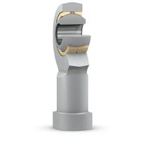 silkac-8-m SKF SILKAC M8 Female Steel Rod End, 8mm Bore, 25mm Long, Metric Thread Standard, Female Connection Gender