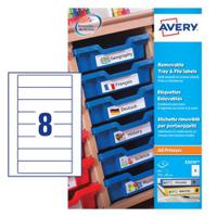 e3214 Avery White Adhesive High Visibility Label Sheet, Pack of 8Sheets