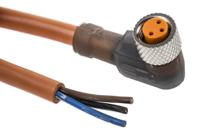 11324-rkmwv-3-062-m Lumberg Automation Female 3 way M8 to Unterminated Free End Sensor Actuator Cable, 2 m