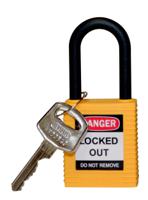 150232 Brady LOTO-101 Key Weatherproof Nylon, Plastic Padlock, 6.35mm Shackle, 38.00mm Body