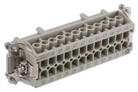 09330242711 HARTING Heavy Duty Power Connector Insert, 16A, Female, Han E Series, 24 Contacts