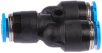 qsy-6 Festo QSY Series Y Tube-to-Tube Adaptor, Push In 6 mm to Push In 6 mm, Tube-to-Tube Connection Style, 153149