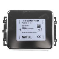 fn2080-16-06 Schaffner, FN2080 16A 250 V ac/dc 400Hz, Chassis Mount EMI Filter, Fast-On, Single Phase